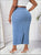 Golden Hour High-Waist Denim Skirt