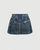 Street Rebel Zip-Up Denim Mini Skirt