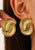 Golden Wave Spiral Earrings