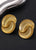 Golden Wave Spiral Earrings
