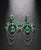 Emerald Cascade Statement Earrings