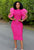 Ethereal Grace Ruffle Sleeve Midi Dress