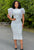 Ethereal Grace Ruffle Sleeve Midi Dress
