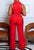 Power Elegance Chain-Trimmed Jumpsuit