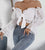 Romantic Lace Tie-Front Blouse