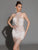 Starburst Elegance Crystal Mini Dress