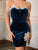 Velvet Royalty Fringe Dress