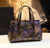 Royal Bloom: Vintage Embossed Leather Handbag