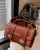 Vintage Elegance Embroidered Leather Shoulder Bag
