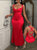 Velvet Flame Luxe Backless Gown