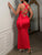 Velvet Flame Luxe Backless Gown
