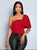 Glam Bow One-Shoulder Statement Top