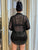 Midnight Illusion Sheer Shirt Dress
