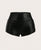 Sculpted Edge Faux Leather Mini Shorts