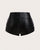 Sculpted Edge Faux Leather Mini Shorts