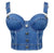 Denim Bombshell Corset Top