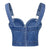Denim Bombshell Corset Top