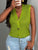 Chic Knit Button-Up Sleeveless Top