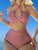 Crisscross Cutout Textured One-Piece Swimsuit