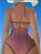 Crisscross Cutout Textured One-Piece Swimsuit