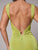 Lime Luxe Curve-Hugging Maxi Dress