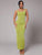 Lime Luxe Curve-Hugging Maxi Dress