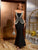 Midnight Majesty – Pearl Embellished Gown