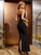 Midnight Majesty – Pearl Embellished Gown
