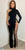 Midnight Allure One-Sleeve Rhinestone Jumpsuit