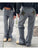 Vintage Jeans Aesthetic Star Pattern Print Loose Straight Leg Denim