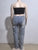 Straight Denim Wide Leg Jeans