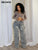 Straight Denim Wide Leg Jeans