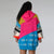 Autumn and winter hooded drawstring long sleeves