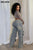 Straight Denim Wide Leg Jeans