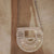 Glam Crystal Half Moon Bag