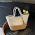 Vibrant Beach Tote with Tassels