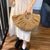 Chic Straw Halfmoon Tote