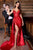 Glamorous Red Satin Gown
