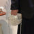 Glam Crystal Half Moon Bag