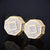 Gleaming Gold Hip Hop Studs